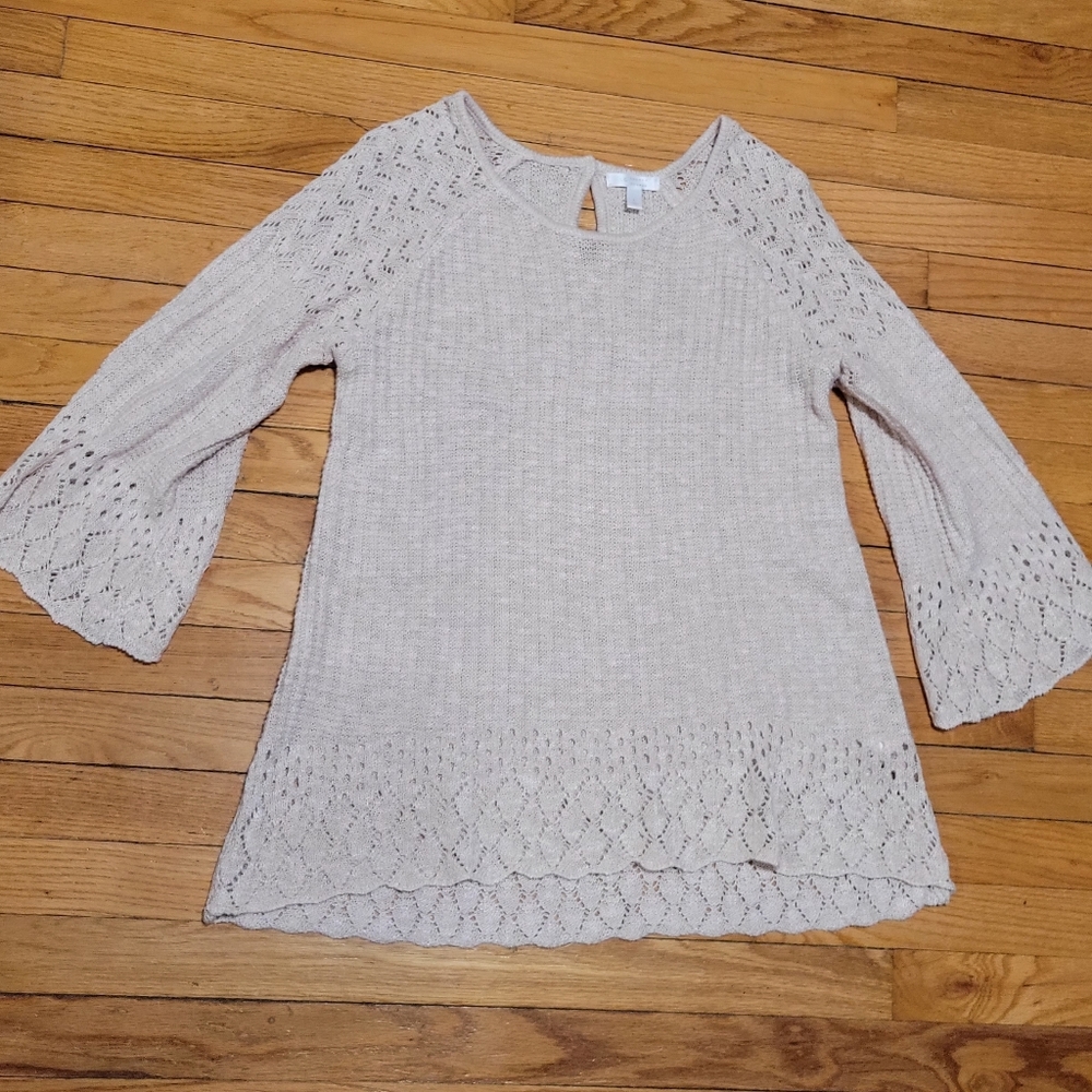 LC Lauren Conrad Pointelle Sweater